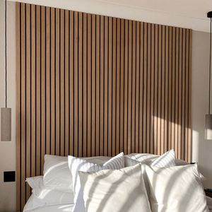 Panneaux muraux décoratifs les plus vendus avec panneaux acoustiques en bois perforé murs en bois - Product Image 2