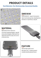 Lampadaire LED 100W haute luminosité anti-corrosion, étanche IP65 pour extérieur, trottoirs, routes urbaines, parkings commerciaux