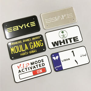 Placa de matrícula de metal de alta calidad, tamaño y diseño personalizado, placa de matrícula pequeña para Decoración - Product Image 3