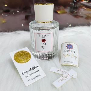 OEM Luxury Private Perfume Bottle Label Custom Adhesive <b>Sticker</b> with Embossed Brand Logo Glossy Finish for Cosmetics Face Mask - Product Image 3