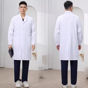 Bata <span class=keywords><strong>de</strong></span> Médico Unisex Personalizada ODM, Bata Blanca para Médicos Seniores, Bata Quirúrgica para Médicos y Enfermeras, Bata <span class=keywords><strong>de</strong></span> <span class=keywords><strong>Laboratorio</strong></span>, Uniformes <span class=keywords><strong>de</strong></span> Enfermería - Product Image 6