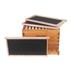 ZHILI BEE New 3 Layers Langstroth Beehive Complete Beekeeping Starter Kit 10 <b>Frames</b> Fir Wood Natural Color 2 Year Warranty - Product Image 5