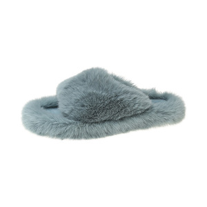 Chaussons d'Intérieur Chauds d'<span class=keywords><strong>Hiver</strong></span> en Fausse Fourrure pour Femmes, Doux et Décontractés, avec Semelle Intérieure en Laine, <span class=keywords><strong>Mules</strong></span> à Enfiler pour Usage Domestique - Product Image 3