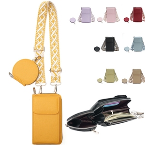 Bolsos Cruzados de Moda <span class=keywords><strong>2026</strong></span> para Mujer, Carteras Portátiles, Bolsos de Hombro con Ranuras para Tarjetas de Crédito, Bolsos de Cuero PU para Teléfono Celular con Monedero - Product Image 1