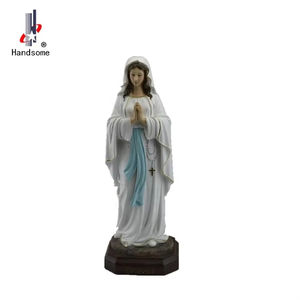 Penjualan Terlaris Patung Religius Bunda Maria Lourdes dan Yesus, Merek HANDSOME, Dapat Dikustomisasi, Ukuran 5 Inci, Kerajinan Resin Antik Eropa, Buatan Tangan - Product Image 6