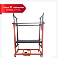 Plateforme élévatrice électrique mobile et pliable à mât vertical, tailles personnalisables (2m, 3m, 4m, 5m, 6m, 8m, 10m, 12m)