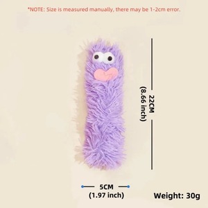 Juguete de hierba gatera ecológico esponjoso colorido, almohada divertida duradera, sonido arrugado, estilo de dibujos animados realista mágico, juguete de gato de peluche encantador - Product Image 4