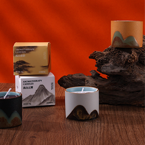 เทียนหอมเฉียนลี่เจียงซานรุ่นใหม่ยอดนิยม ทำจากขี้ผึ้งถั่วเหลือง เทียนเซรามิกสำหรับใช้ในบ้าน ของขวัญกลิ่นหอม ขายส่ง - Product Image 2