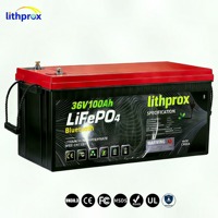 Batterie marine LiFePO4 à décharge profonde 36V 100AH Grade A Haute capacité 6000+ cycles BMS intelligent RS485 Terminal M8 CE RoHS IP67 OEM ODM