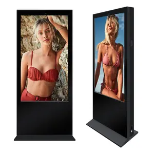 Özel tasarım 32 43 49 inç duvara monte reklam ekranı ekran kartı dijital tabela dokunmatik ekran Kiosk açık LCD ekran