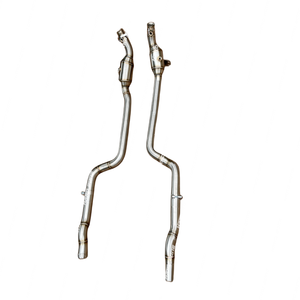 Hiệ<span class=keywords><strong>u</strong></span> suất xả catted downpipe cho Mecedes Benz M157 AMG CLS 63 w218 c218 2013 2017 downpipes - Product Image 1