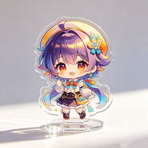 Support en acrylique personnalisé avec logo, thème anime, kawaii, jeu, dessin animé, découpe <span class=keywords><strong>laser</strong></span>, impression couleur intégrale, usine chinoise, commande en gros - Product Image 5