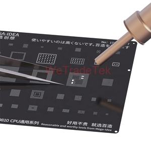 QIANLI Mega IDEA A8-A15 foro quadrato rotondo 2 in 1 IC/CPU latta per piantare acciaio nero per Iphone 5-13pro Max - Product Image 2