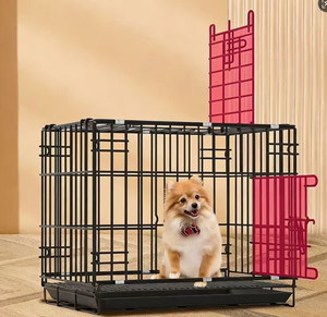 Jaula Comercial Apilable para Cría de Perros con Bandeja Frontal Extraíble para Granja de Mascotas, Jaula para Perros con Bandeja de Fácil Limpieza para Animales Pequeños - Product Image 4