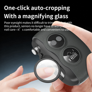 Cortauñas Eléctrico Multifuncional con Luz LED y <span class=keywords><strong>Lupa</strong></span>, Cortador de Uñas Seguro y Sin Dolor para Adultos y Personas Mayores - Product Image 6