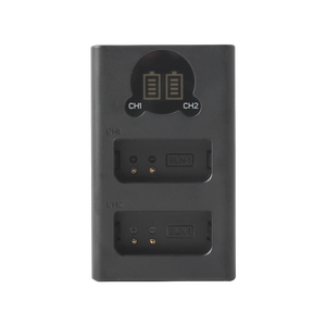 เครื่องชาร์จแบตเตอรี่กล้องแบบชาร์จเร็ว มาตรฐานออสเตรเลีย รุ่น BLN 1 ช่องคู่ ชาร์จไฟแบบ DC สำหรับ <span class=keywords><strong>OM</strong></span> D E M5 <span class=keywords><strong>II</strong></span> E <span class=keywords><strong>M1</strong></span> Pen F E P5 เครื่องชาร์จพกพา - Product Image 1