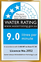 Pommeau de douche pluie haute pression en acier inoxydable 8 pouces ultra-mince avec amplification de pression, tête de douche ronde