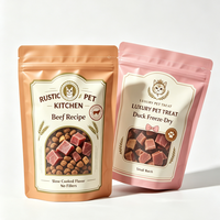 Sachet d'emballage personnalisé pour friandises pour animaux de compagnie, directement de l'usine, en aluminium haute barrière, avec fermeture éclair, pour petits animaux