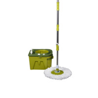 Serpillère magique rotative à 360° en microfibre avec manche pour le nettoyage et le séchage des sols, tête de serpillère en métal, vente chaude