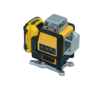 Kit de niveau laser vert 3D auto-nivelant avec 2 batteries 20V, étanche IP65 pour l'agencement mural extérieur et la rénovation de carrelage intérieur