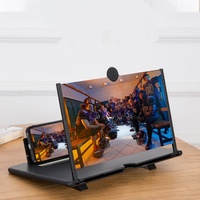 12/10Inch Cell Phone Screen Amplifier Mobile Phone Holder Mobile Phone HD Portable Phone Screen Video Magnifier Stand Bracket