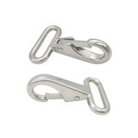 Anneau carré à fixation rapide en acier inoxydable 316 avec ressort, crochet à œil fixe, raccord écarteur marin (3,25 mm) - Chine, non fini