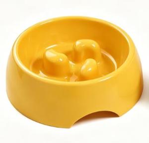 All'ingrosso piccoli cuccioli portatili in melamina ciotola per animali domestici mangiatore lento per cani con stile d'amore - Product Image 5