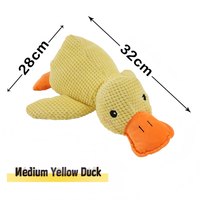 Jouet couineur pour chien en peluche douce, design animal, forme résistante aux morsures, coutures renforcées, jouet interactif pour animaux de compagnie