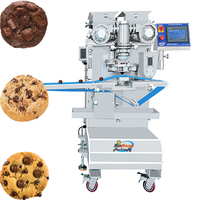 Machine de production de biscuits fourrés automatiques BinKang pour pâtisseries, avec chips de chocolat noir au caramel salé