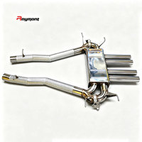 Tuyau d'échappement en acier inoxydable (Cat Back) adapté à la modification de l'échappement à quatre sorties de la Rolls Royce Cullinan. Épaisseur du mur 1,5 mm