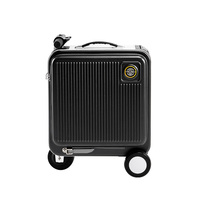 Valise de voyage personnalisable de 18 pouces, 26 L, 5/8 KM/H, serrure TSA, fonction de marche arrière