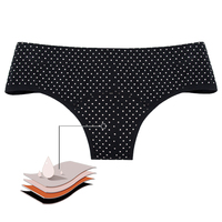 Coton écologique en stock sous-vêtements menstruels classiques culotte menstruelle adolescentes anti-fuite culotte menstruelle pour femmes
