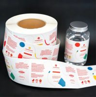 Machine d'impression d'étiquettes et d'autocollants rectangulaires personnalisés, autocollants imperméables résistants aux UV, pour l'emballage des bouteilles