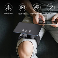 360 rotatif réglable jambe sangle aimant vol pilote genouillère support magnétique pour ipad