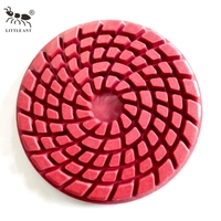 LITTLE ANT 10cm/4 pouces tampons de polissage diamantés humides/secs tampons de polissage durables pour meules de sol en béton de pierre de granit