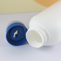 Contenants carrés en plastique HDPE personnalisés de 400 ml et 600 ml pour shampoing liquide et lessive, avec bouchon à vis pour emballage d'assouplissant textile