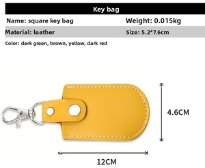 Étui créatif en cuir PU pour homme, porte-clés de voiture coulissant, protection anti-perte pour cartes d'accès UV et clé USB - Product Image 3