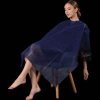 Cape de coupe de cheveux jetable Cape de coupe de coiffeur de salon Capes de coiffeur de coiffure non tissées