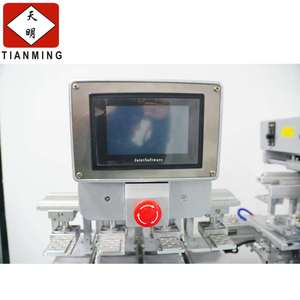 Semi-automatic four color servo shuttle ink tray pad printing <b>machine</b> - Product Image 2