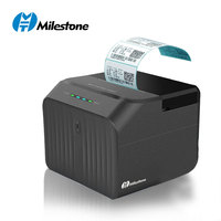 Impresora para Tienda de Té Milestone MHT-P58C/D / Sistema de Recibos Térmicos USB para Android y PC, Gestión de Pedidos de Té de Burbujas