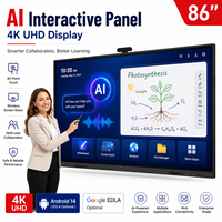Tableau interactif intelligent, écran tactile infrarouge, partage d'écran sans fil, tableau blanc numérique pour la salle de classe, IA