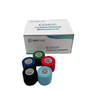 5cm * 4.5mコットン弾性結束包帯ラテックス無料医療グレード自己接着包帯低感度結束コットン包帯 - Product Image 2