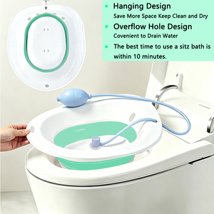 Produits d'hygiène <span class=keywords><strong>intime</strong></span> féminine : Bain de siège vaginal, Bidet ABS <span class=keywords><strong>pour</strong></span> toilettes et salle de bain - Product Image 2