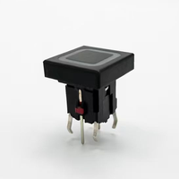 Interrupteur tactile en laiton IP65 6x6 avec LED SMD SMT, interrupteur tactile éclairé avec tension maximale de 24V 1NO pour appareils électroménagers