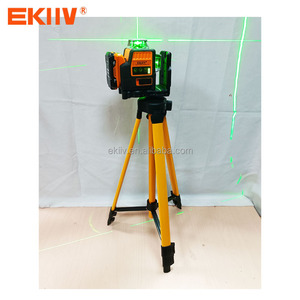 EKIIV Piso barato al aire libre <span class=keywords><strong>360</strong></span> <span class=keywords><strong>grados</strong></span> autonivelante 12 líneas Niveles <span class=keywords><strong>láser</strong></span> rotativos 3D Verde con soporte Niveles <span class=keywords><strong>láser</strong></span> rotativos - Product Image 2