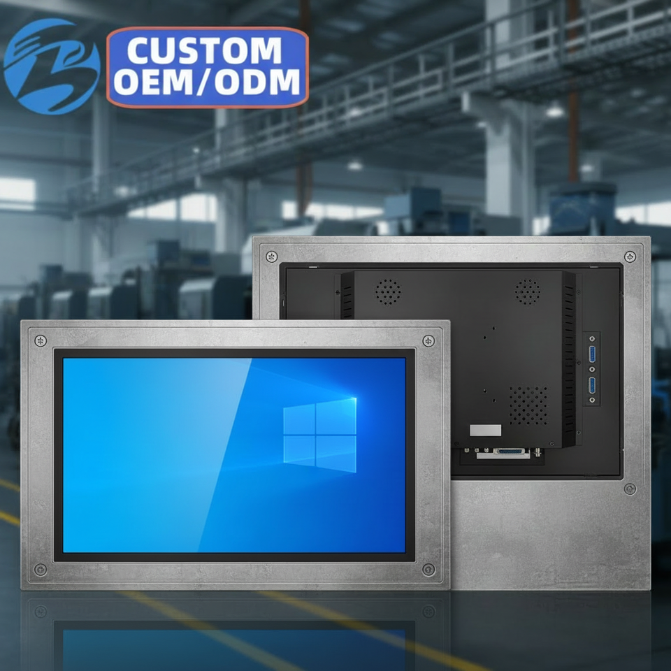 Factory 18.5 21.5 Inch 1920*1080 HD VGA BNC Resistive USB Touch Screen Metal TFT Open Frame Embedded Industrial LCD Monitor