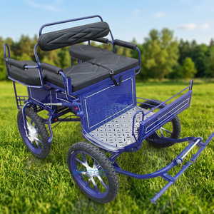 Chariot de luxe de haute qualité pour le tourisme, chariot à chevaux de marathon à 4 roues, mini-voiture à chevaux pour la vente - Product Image 1