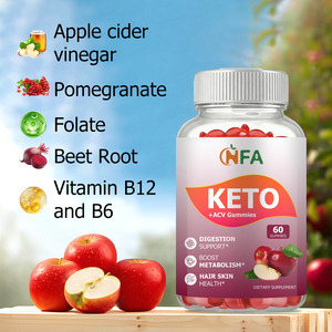 Gummies Keto + ACV personnalisables en usine avec Vitamine D3 pour soutenir la détoxification naturelle et améliorer l'efficacité de l'exercice - Product Image 3