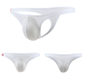 Slip U Convex <span class=keywords><strong>Sexy</strong></span> da <span class=keywords><strong>Uomo</strong></span> in Seta Ghiaccio Sottile a Vita Bassa - Product Image 5