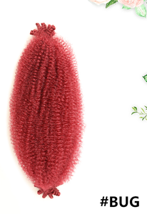<span class=keywords><strong>Expression</strong></span> Synthétique Afro Printemps Twist Attachement de Cheveux pour Ombre Kinky Marley Extensions Européennes Crochet Tresse Cheveux Vente en gros - Product Image 4